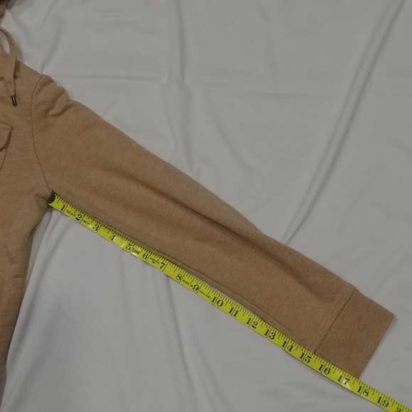 Ralph Lauren beige full Zip Up Hoodie Jacket ATHLEISURE - Picture 8 of 13